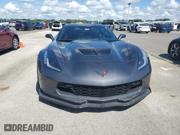 2017 Chevrolet Corvette Z06 2LZ with VIN 1G1YS2D69H5603737, listed as a Copart auction lot 78552294 with 0 mi miles and Salvage Title. Bid and sale history available at carsss.com. Image 5.