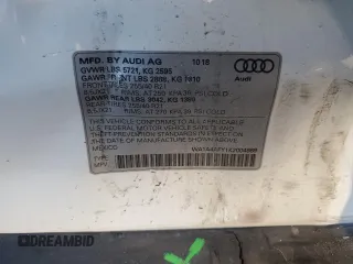 2019 Audi SQ5 Premium with VIN WA1A4AFY1K2004989, listed as a Copart auction lot 83792774 with 68,303 mi miles and Non Repairable. Bid and sale history available at carsss.com. Image 15.