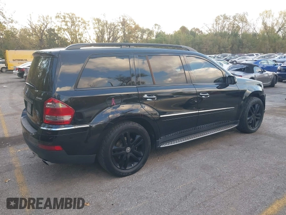 2008 Mercedes-Benz GL-Class 4.6L with VIN 4JGBF71E78A380644, listed as a IAAI auction lot 40677495 with 207,216 mi miles. Bid and sale history available at carsss.com. Image 4.