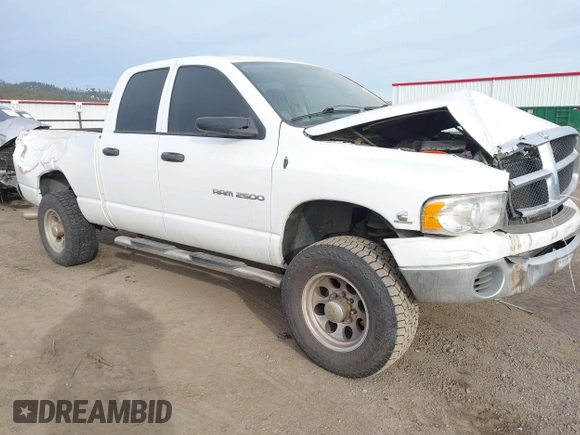 2005 Dodge 2500 SLT with VIN 3D7KS28C05G858199, listed as a IAAI auction lot 41424715 with 218,736 mi miles and . Bid and sale history available at DreamBid. Image 1.