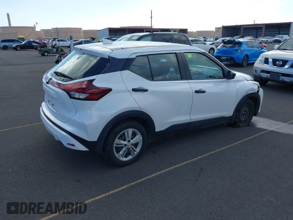 2021 Nissan Kicks S with VIN 3N1CP5BV9ML542188, listed as a IAAI auction lot 41334911 with 41,300 mi miles and . Bid and sale history available at DreamBid. Image 4.