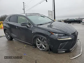 2021 Lexus NX 300 F Sport with VIN JTJSARBZXM2200591, listed as a Copart auction lot 45117425 with 65,373 mi miles and Salvage title. Bid and sale history available at DreamBid. Image 4.