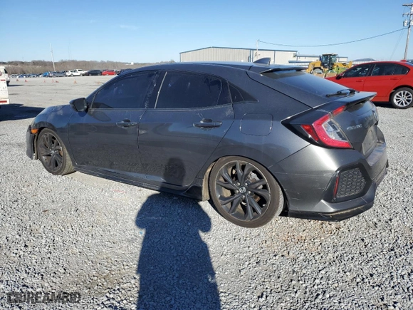 2018 Honda Civic Hatchback Sport Touring with VIN SHHFK7H91JU239123, listed as a Copart auction lot 46340125 with 100,016 mi miles and Salvage Title. Bid and sale history available at carsss.com. Image 2.