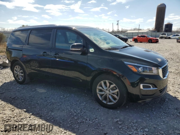 2019 Kia Sedona EX with VIN KNDMB5C15K6557130, listed as a Copart auction lot 46328325 with 83,076 mi miles and Salvage Title. Bid and sale history available at DreamBid. Image 4.