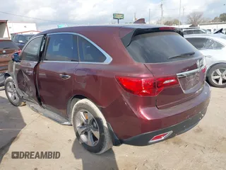 2014 Acura MDX with VIN 5FRYD3H24EB004509, listed as a IAAI auction lot 41527997 with 113,117 mi miles. Bid and sale history available at carsss.com. Image 3.