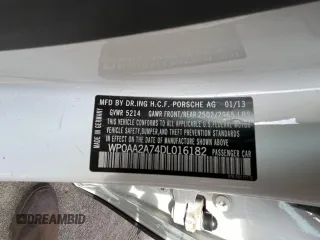 2013 Porsche Panamera z VIN WP0AA2A74DL016182, wystawiony jako Copart lot #89269425 z przebiegiem 119 089 mil mil oraz Czysty tytuł • Clean title. Historia ofert i sprzedaży dostępna na DreamBid. Obrazek 10.