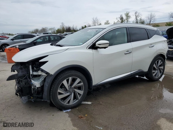 2019 Nissan Murano SV with VIN 5N1AZ2MJ7KN150018, listed as a Copart auction lot 49266345 with 71,839 mi miles and Salvage Title. Bid and sale history available at carsss.com. Image 1.