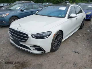 2023 Mercedes-Benz S 580 with VIN W1K6G7GBXPA184878, listed as a IAAI auction lot 42169511 with 12,496 mi miles and . Bid and sale history available at DreamBid. Image 17.