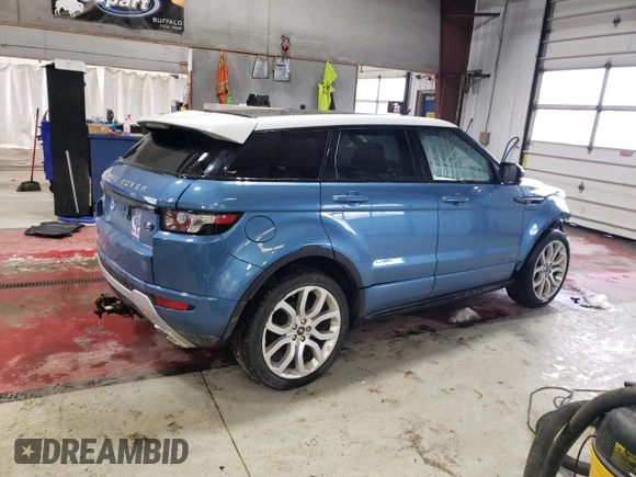 2013 Land Rover Range Rover Evoque Dynamic Premium z VIN SALVT2BGXDH823196, wystawiony jako Copart lot #43778785 z przebiegiem 89 509 mil mil oraz Szkoda całkowita • Salvage title. Historia ofert i sprzedaży dostępna na DreamBid. Obrazek 3.