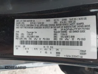 2015 Ford Fiesta S с VIN 3FADP4AJ7FM175160, выставлен на аукционе IAAI как лот 42269862 с пробегом 92 243 миль миль и . История ставок и продаж доступна на DreamBid. Изображение 9.