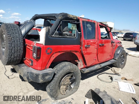 2016 Jeep Wrangler Unlimited Freedom z VIN 1C4BJWDG7GL168548, wystawiony jako Copart lot #49893385 z przebiegiem 107 672 mil mil oraz Szkoda całkowita • Salvage title. Historia ofert i sprzedaży dostępna na DreamBid. Obrazek 3.