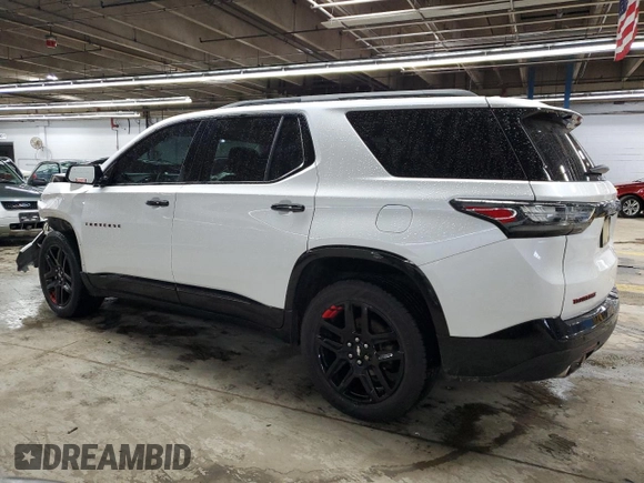 2018 Chevrolet Traverse Premier z VIN 1GNERKKW8JJ109978, wystawiony jako Copart lot #51374415 z przebiegiem 147 029 mil mil oraz Szkoda całkowita • Salvage title. Historia ofert i sprzedaży dostępna na DreamBid. Obrazek 2.