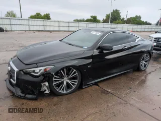 2017 Infiniti Q60 Premium z VIN JN1EV7EL8HM551447, wystawiony jako Copart lot #58172955 z przebiegiem 43 457 mil mil oraz Szkoda całkowita • Salvage title. Historia ofert i sprzedaży dostępna na DreamBid. Obrazek 1.