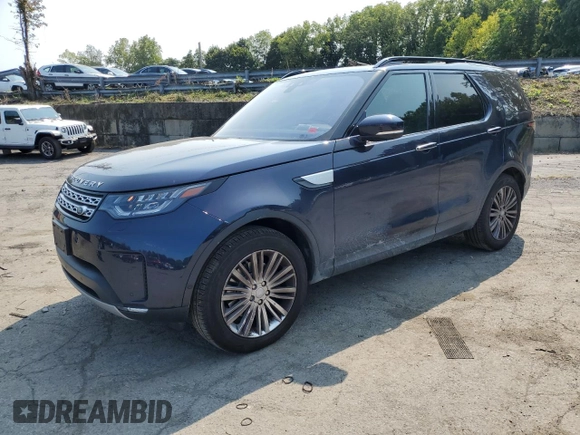 2017 Land Rover Discovery HSE Luxury with VIN SALRHBBV1HA045807, listed as a Copart auction lot 69971064 with 52,577 mi miles and Salvage Title. Bid and sale history available at carsss.com. Image 1.