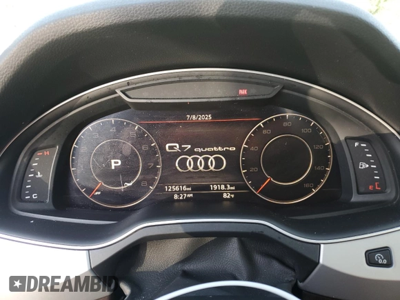 2019 Audi Q7 Premium Plus with VIN WA1LHAF76KD037821, listed as a Copart auction lot 60825955 with 125,616 mi miles and Clean title. Bid and sale history available at DreamBid. Image 9.