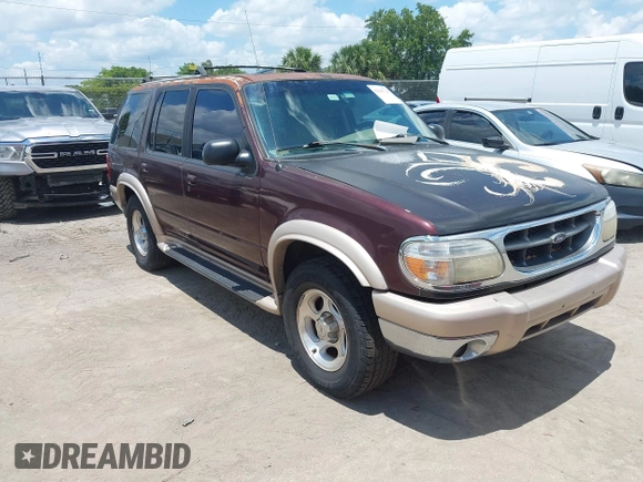 1999 Ford Explorer XLT z VIN 1FMDU32P2XUC31708, wystawiony jako IAAI lot #42243725 z przebiegiem 239 411 mil mil oraz . Historia ofert i sprzedaży dostępna na DreamBid. Obrazek 1.