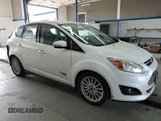 2015 Ford C-Max Energi SEL with VIN 1FADP5CU7FL100229, listed as a Copart auction lot 70481293 with 91,206 mi miles. Bid and sale history available at carsss.com. Image 4.