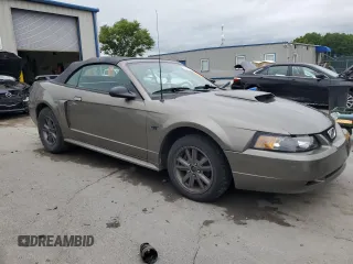 2002 Ford Mustang GT Deluxe with VIN 1FAFP45X32F166506, listed as a Copart auction lot 59657675 with 163,976 mi miles and Salvage title. Bid and sale history available at DreamBid. Image 4.