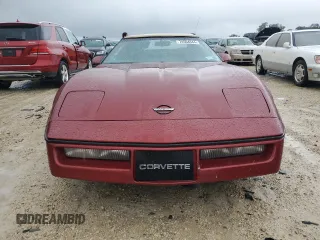1987 Chevrolet Corvette with VIN 1G1YY3181H5121760, listed as a Copart auction lot 74564344 with 0 mi miles and Salvage Title. Bid and sale history available at carsss.com. Image 5.