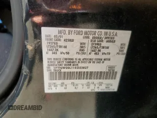 2001 Ford Super Duty F-250 XL with VIN 1FTNW20L11ED23827, listed as a Copart auction lot 82335324 with 223,835 mi miles and Salvage Title. Bid and sale history available at carsss.com. Image 14.
