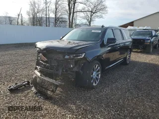 2021 Cadillac Escalade ESV 4WD Premium Luxury Platinum z VIN 1GYS4MKLXMR343647, wystawiony jako Copart lot #54964225 z przebiegiem 102 111 mil mil oraz Nie do naprawy • Non repairable. Historia ofert i sprzedaży dostępna na DreamBid. Obrazek 1.
