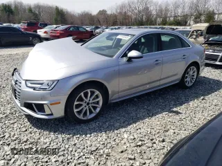 2019 Audi A4 Premium Plus with VIN WAUENAF43KA040154, listed as a Copart auction lot 51644945 with 63,797 mi miles and Clean Title. Bid and sale history available at carsss.com. Image 1.