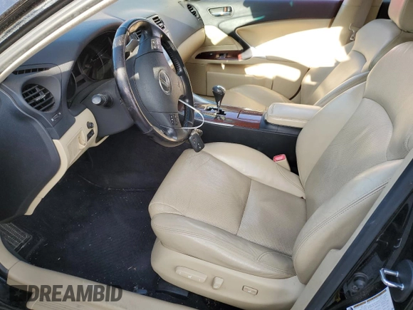 2008 Lexus IS 250 z VIN JTHBK262485085445, wystawiony jako Copart lot #50660045 z przebiegiem 156 095 mil mil oraz Szkody całkowita. Historia ofert i sprzedaży dostępna na DreamBid. Obrazek 7.