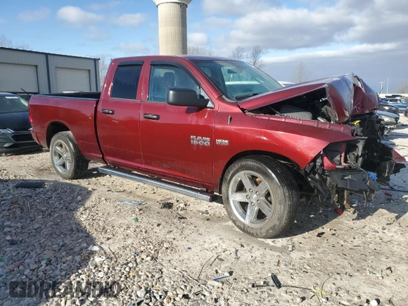 2018 Ram 1500 Express with VIN 1C6RR7FT3JS277908, listed as a Copart auction lot 51760535 with 163,395 mi miles and Salvage title. Bid and sale history available at DreamBid. Image 4.