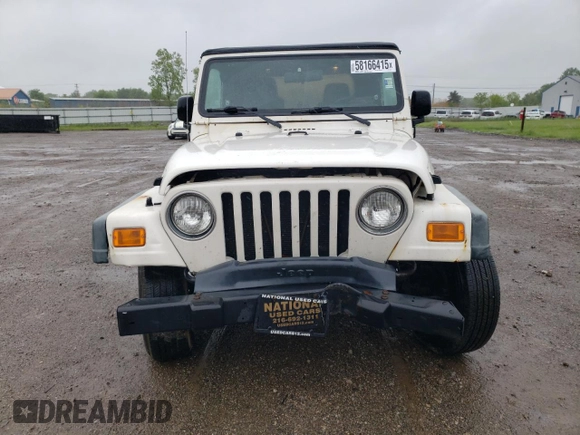 2006 Jeep Wrangler X with VIN 1J4FA39S56P742837, listed as a Copart auction lot 58166415 with 97,224 mi miles and Salvage title. Bid and sale history available at DreamBid. Image 5.