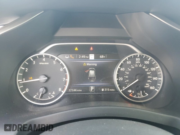 2022 Nissan Murano SL with VIN 5N1AZ2CJ4NC106821, listed as a Copart auction lot 43926105 with 17,144 mi miles and Salvage Title. Bid and sale history available at carsss.com. Image 9.