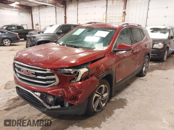 2019 GMC Terrain SLT with VIN 3GKALVEV7KL191858, listed as a IAAI auction lot 41557739 with 114,864 mi miles. Bid and sale history available at carsss.com. Image 6.