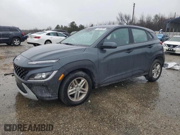 2022 Hyundai Kona Preferred with VIN KM8K22AB6NU763750, listed as a Copart auction lot 41881265 with 44,761 mi miles and Salvage Title. Bid and sale history available at carsss.com. Image 1.