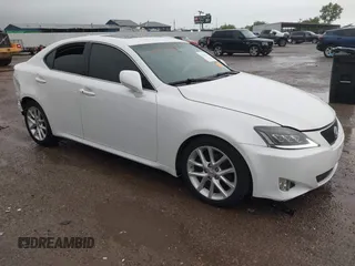 2008 Lexus IS 250 z VIN JTHBK262185079697, wystawiony jako IAAI lot #42189179 z przebiegiem 227 313 mil mil oraz . Historia ofert i sprzedaży dostępna na DreamBid. Obrazek 1.