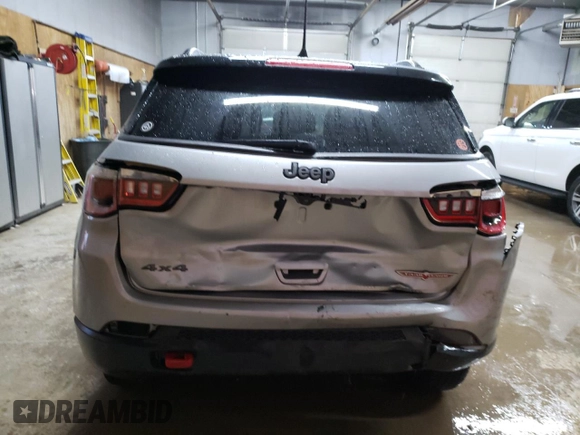 2020 Jeep Compass Trailhawk with VIN 3C4NJDDB4LT112426, listed as a Copart auction lot 56547345 with 40,827 mi miles and Salvage title. Bid and sale history available at DreamBid. Image 6.