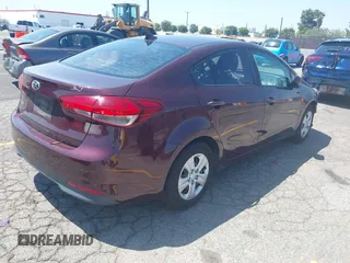 2017 Kia Forte LX with VIN 3KPFK4A71HE042784, listed as a IAAI auction lot 42152726 with 165,474 mi miles. Bid and sale history available at carsss.com. Image 4.
