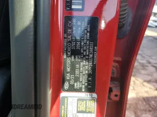 2021 Kia Forte LXS with VIN 3KPF24AD7ME348551, listed as a Copart auction lot 62141105 with 103,980 mi miles and Salvage title. Bid and sale history available at DreamBid. Image 12.