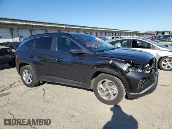 2024 Hyundai Tucson SEL with VIN 5NMJBCDE4RH356485, listed as a Copart auction lot 42849945 with 24,274 mi miles and Salvage Title. Bid and sale history available at carsss.com. Image 4.