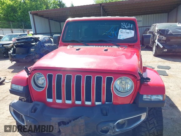 2019 Jeep Wrangler Unlimited Sahara with VIN 1C4HJXEG7KW551864, listed as a IAAI auction lot 42170875 with 115,695 mi miles and . Bid and sale history available at DreamBid. Image 11.