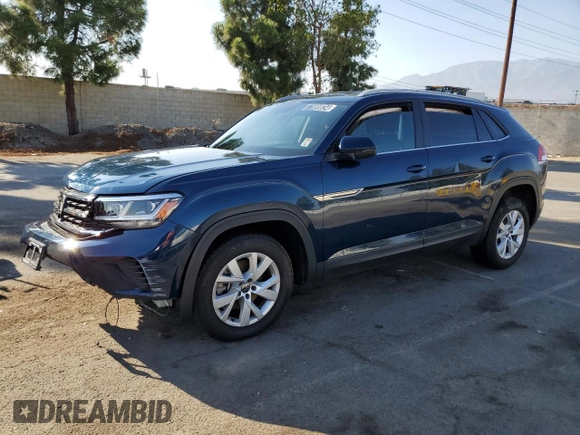 2020 Volkswagen Atlas S z VIN 1V2GC2CAXLC202156, wystawiony jako Copart lot #44464525 z przebiegiem 56 858 mil mil oraz Szkoda całkowita • Salvage title. Historia ofert i sprzedaży dostępna na DreamBid. Obrazek 1.