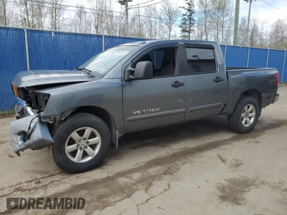 2014 Nissan Titan S with VIN 1N6AA0ECXEN515423, listed as a Copart auction lot 47934505 with 208,900 mi miles and Salvage Title. Bid and sale history available at DreamBid. Image 1.