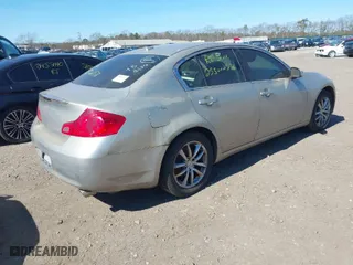 2008 Infiniti G35 Sedan x with VIN JNKBV61F08M254178, listed as a IAAI auction lot 41778797 with 999,999 mi miles. Bid and sale history available at carsss.com. Image 4.