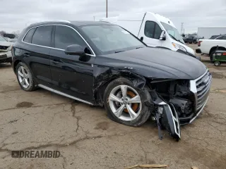 2018 Audi Q5 Premium Plus with VIN WA1BNAFY1J2023249, listed as a Copart auction lot 46824104 with 78,832 mi miles and Salvage Title. Bid and sale history available at carsss.com. Image 4.