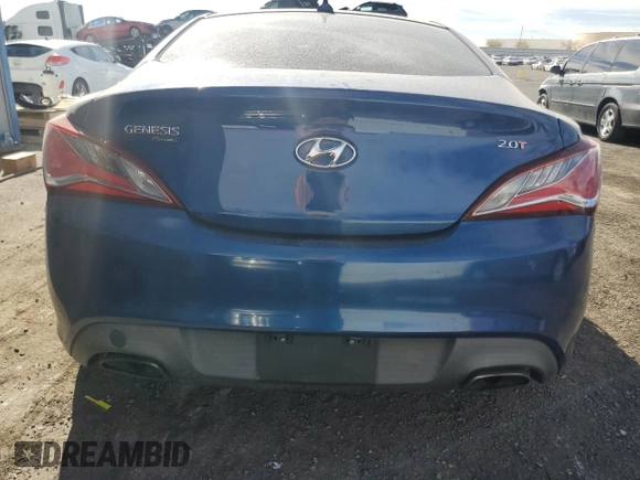2014 Hyundai Genesis Coupe 2.0T with VIN KMHHT6KD6EU116893, listed as a Copart auction lot 75565104 with 79,122 mi miles and Clean title. Bid and sale history available at DreamBid. Image 6.