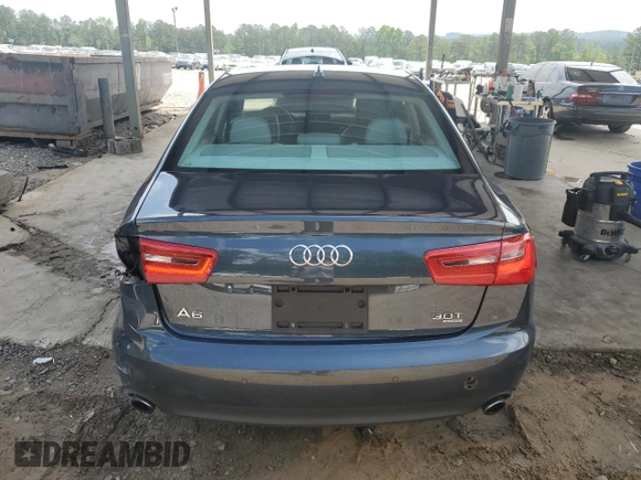 2014 Audi A6 Premium Plus with VIN WAUFGAFC5EN006719, listed as a Copart auction lot 54278245 with 150,104 mi miles and Salvage title. Bid and sale history available at DreamBid. Image 6.