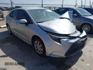 2020 Toyota Corolla LE with VIN JTDEPRAE7LJ055933, listed as a IAAI auction lot 41787605 with 114,698 mi miles. Bid and sale history available at carsss.com. Image 1.