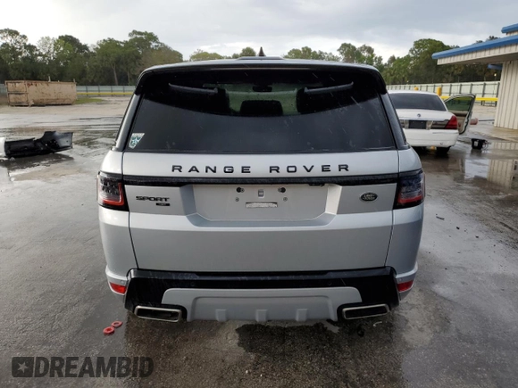2022 Land Rover Range Rover Sport HST with VIN SALWS2RU3NA235380, listed as a Copart auction lot 47325955 with 16,242 mi miles and Non Repairable. Bid and sale history available at carsss.com. Image 6.