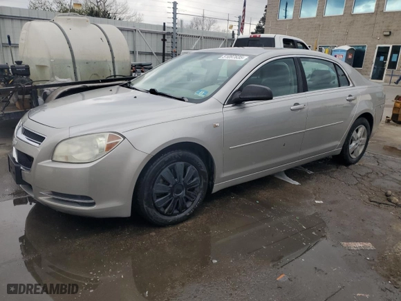 2008 Chevrolet Malibu LS w/1LS with VIN 1G1ZG57B58F178821, listed as a Copart auction lot 51097635 with 109,814 mi miles and Salvage Title. Bid and sale history available at carsss.com. Image 1.