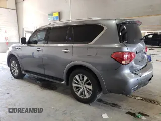 2017 Infiniti QX80 with VIN JN8AZ2NE1H9154366, listed as a Copart auction lot 59975204 with 130,499 mi miles and Salvage Title. Bid and sale history available at carsss.com. Image 2.