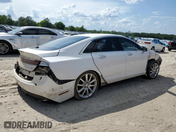 2013 Lincoln MKZ z VIN 3LN6L2GK2DR823745, wystawiony jako Copart lot #54887275 z przebiegiem 163 267 mil mil oraz Szkoda całkowita • Salvage title. Historia ofert i sprzedaży dostępna na DreamBid. Obrazek 3.