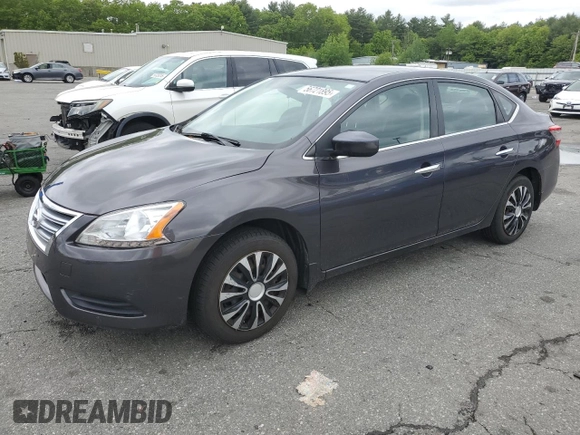 2014 Nissan Sentra SV with VIN 3N1AB7AP0EL616653, listed as a Copart auction lot 56721895 with 119,510 mi miles and Salvage title. Bid and sale history available at DreamBid. Image 1.